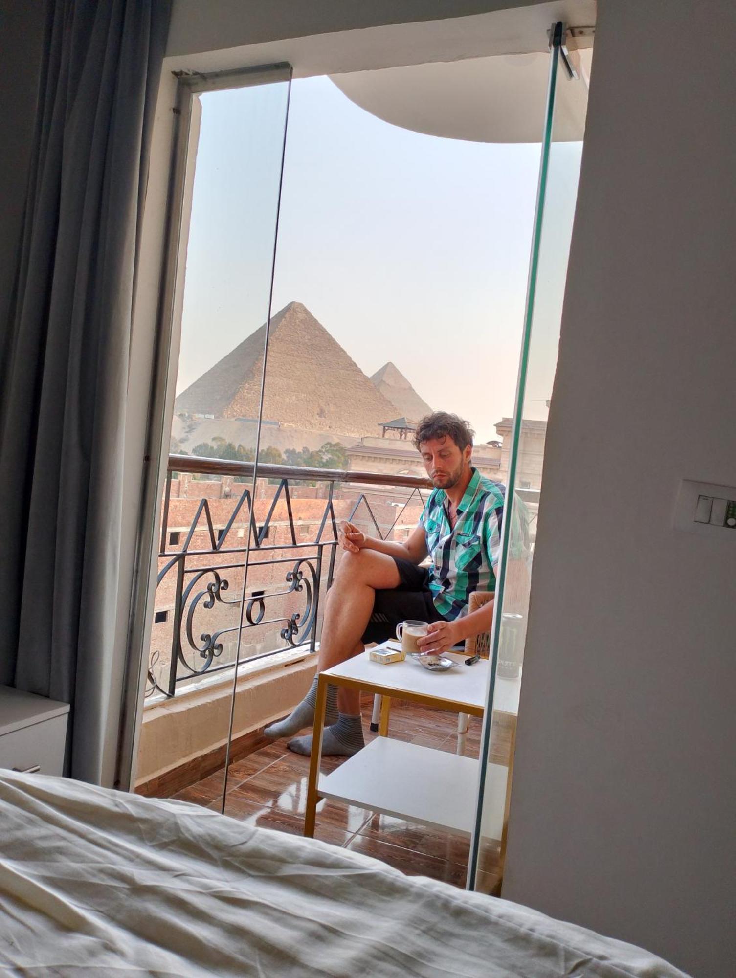 Oh Pyramids View Hotel Kafret el-Gabal Exterior foto
